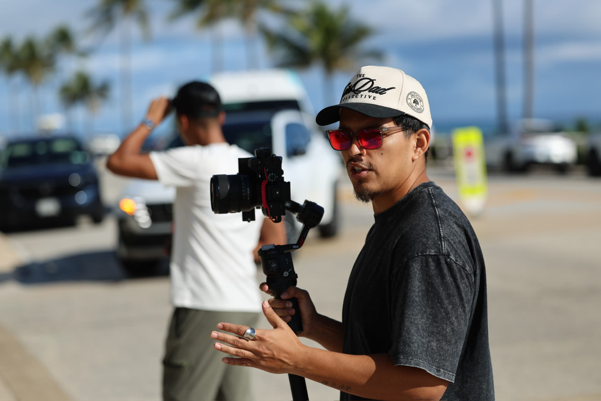 Oak Lemon production still — behind the lens